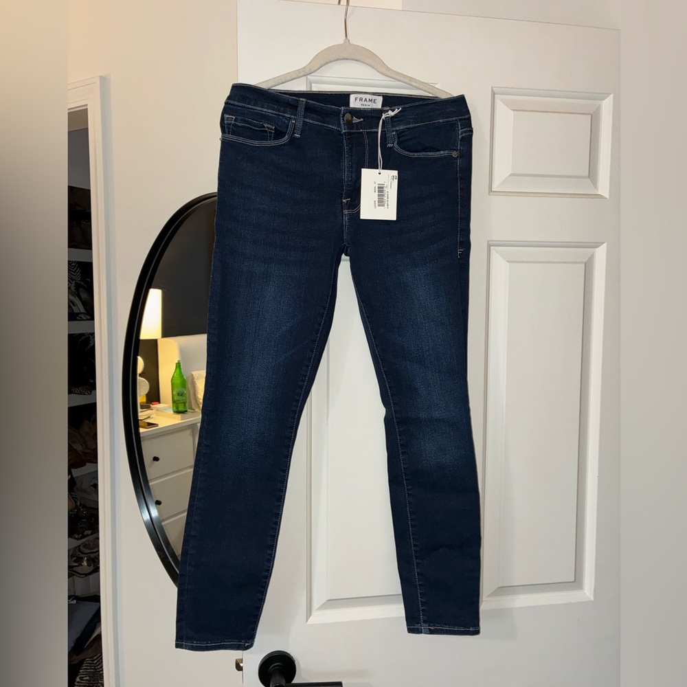 Frame Denim Le Skinny de Jeanne Crop Jeans